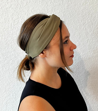 Olive Green Laze Headband